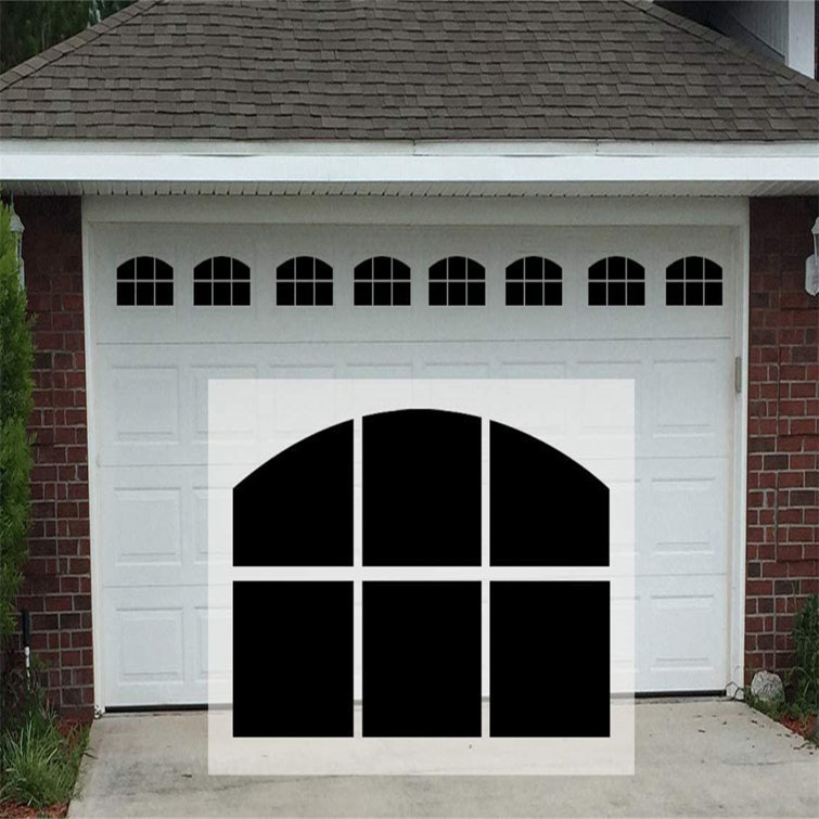 ATS 2 Car Garage Door Windows Panes Arch Style PreCut Faux